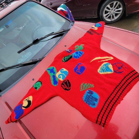 Vintage 90s snowy peak new zealand cardigan sweater women's medium - Picture 14 of 14